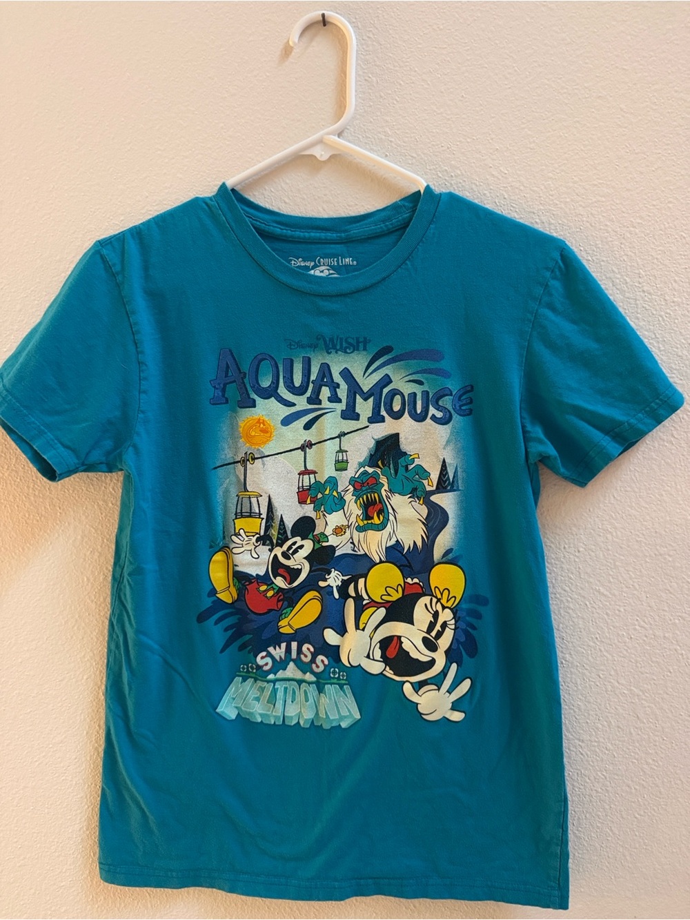 Disney Cruise Line Disney Wish AquaMouse Swiss Meltdown Mickey Minnie T-Shirt